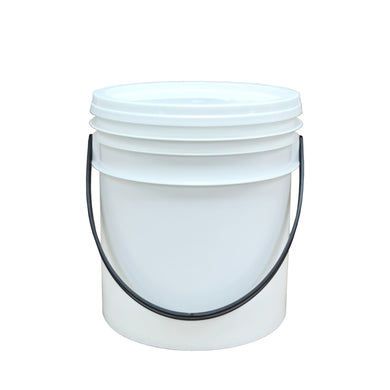 7 Litres White Pail With Lid