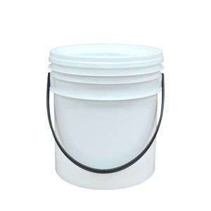 7 Litres White Pail With Lid