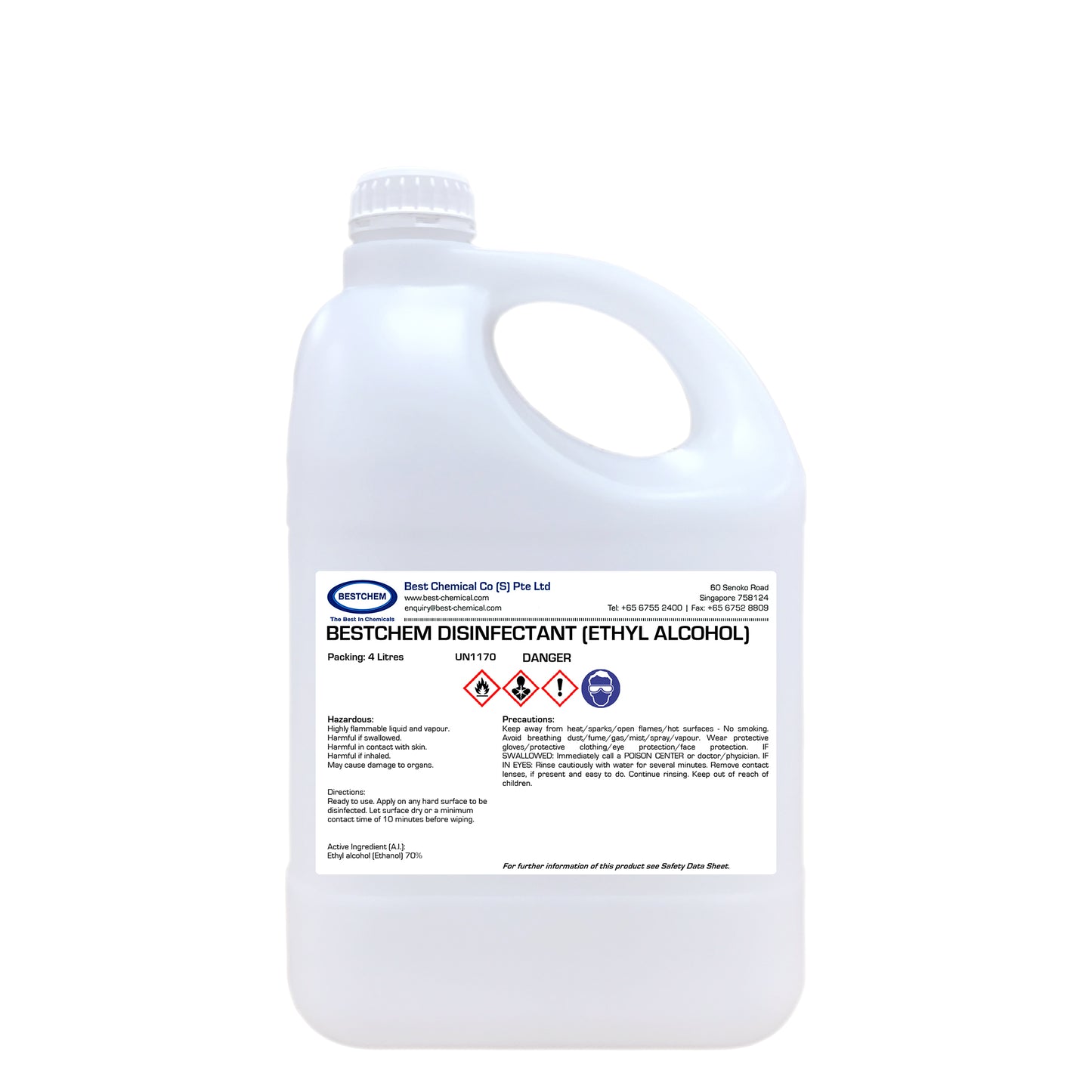 BestChem Disinfectant (Ethyl Alcohol)