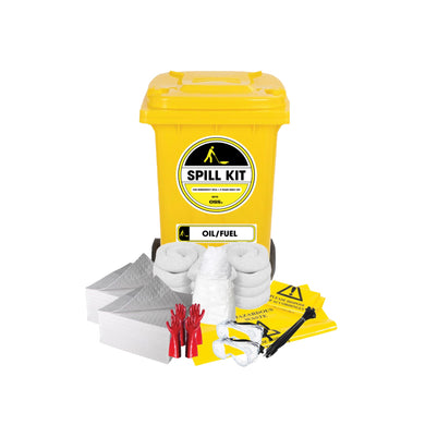 Spill Kit (Oil/Fuel) - 240 Litres (Wheelie Bin Type)