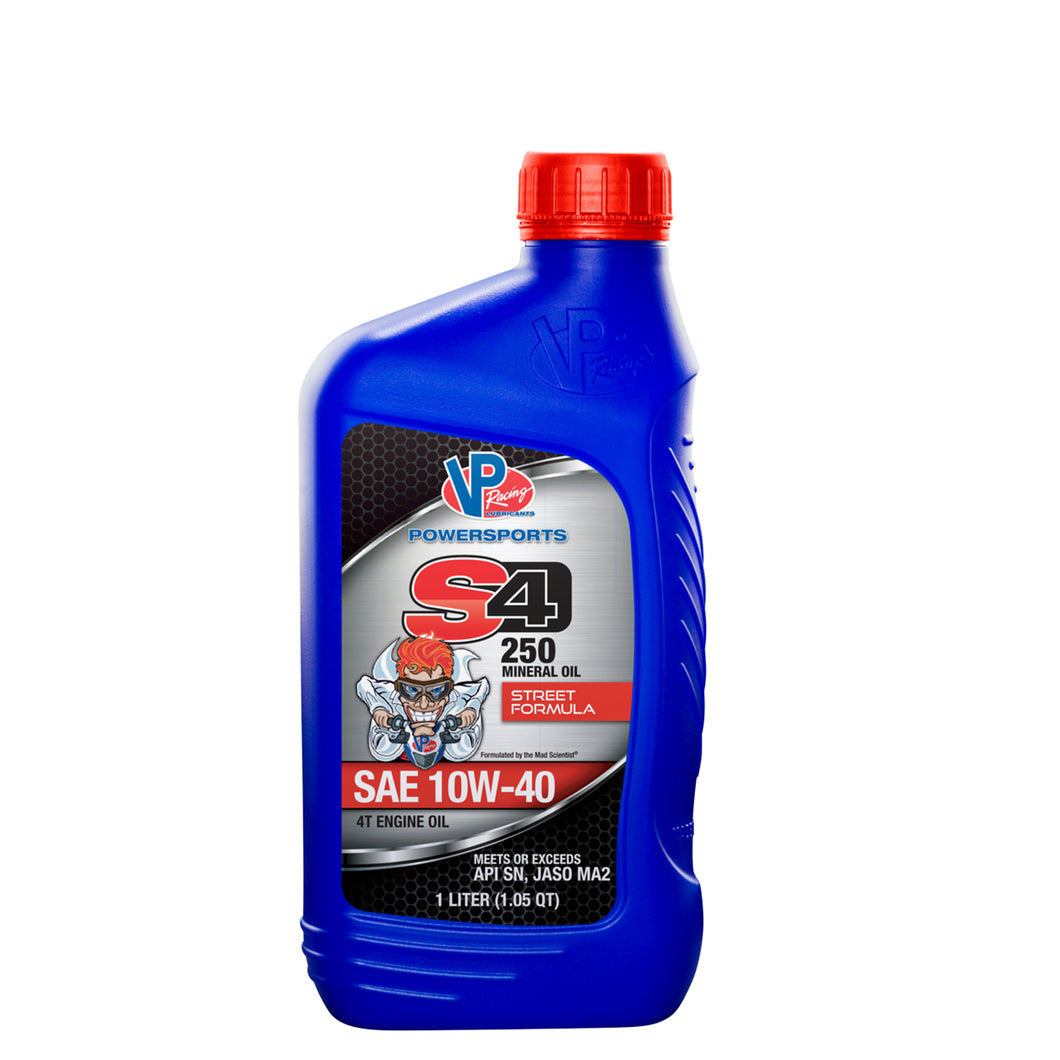 VP S4 250 Four Stroke Engine Oil – Mineral Street Formula 10W-40